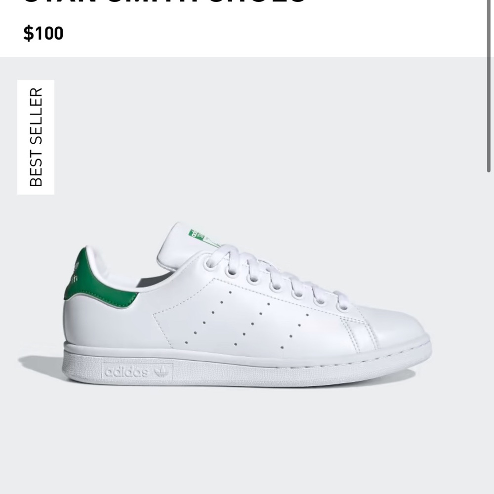 Adidas Stan Smith Sneakers US Men’s 6.5 Women’s 8 to 8.5 equivalent